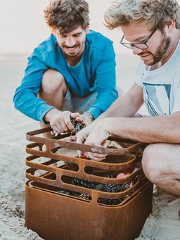 Höfats Cube Rostig Feuerkorb - Grill - Hocker--7