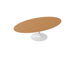Knoll International Saarinen Tisch Oval - Teak--11