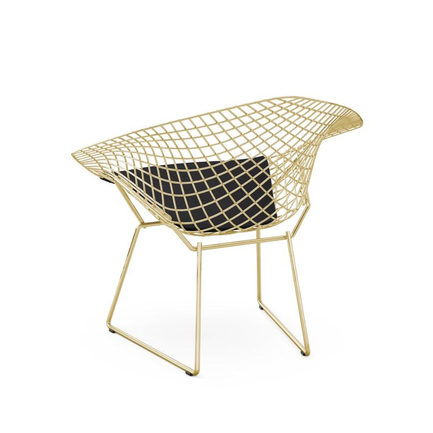 Knoll Bertoia Diamond Chair - Gold - Delite, Onyx--15