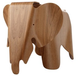 Vitra Eames Elephant Plywood Kirschbaum Hocker--0