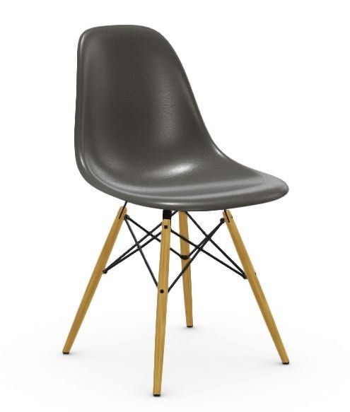 Vitra Eames Fiberglass Side Chair DSW Stuhl  -  Sitzschale: 04 Eames Elephant Hide Grey--9