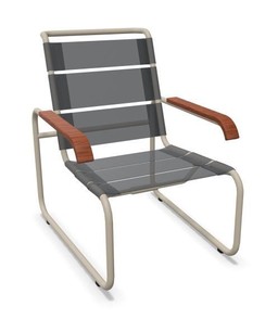 Thonet S 35 N Thonet All Seasons | Freischwinger- ThonetProtect warmgrau (TS 3005), Gewebe schwarz--12