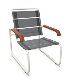 Thonet S 35 N Thonet All Seasons | Freischwinger- ThonetProtect reinweiß (RAL 9010), Gewebe schwarz--4