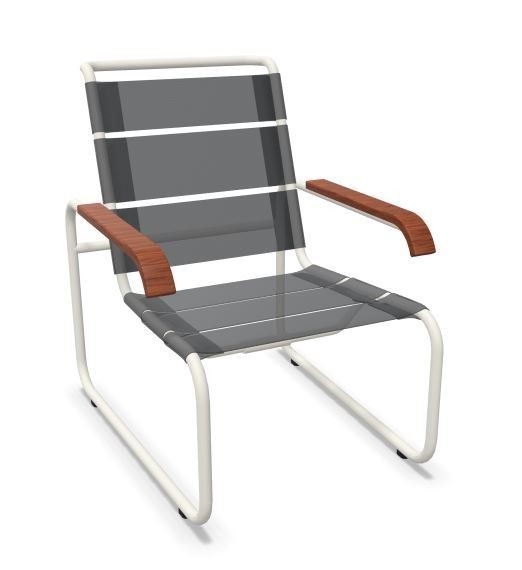 Thonet S 35 N Thonet All Seasons | Freischwinger- ThonetProtect reinweiß (RAL 9010), Gewebe schwarz--4