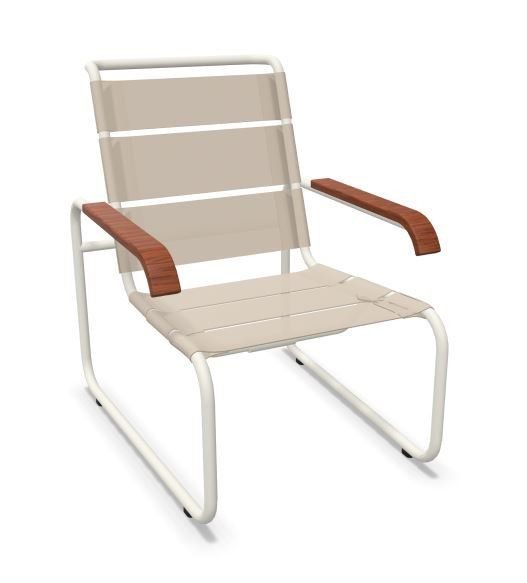 Thonet S 35 N Thonet All Seasons | Freischwinger- ThonetProtect reinweiß (RAL 9010), Gewebe natur--7