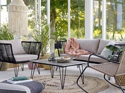 Bloomingville Mundo Sofa Black Metal--4