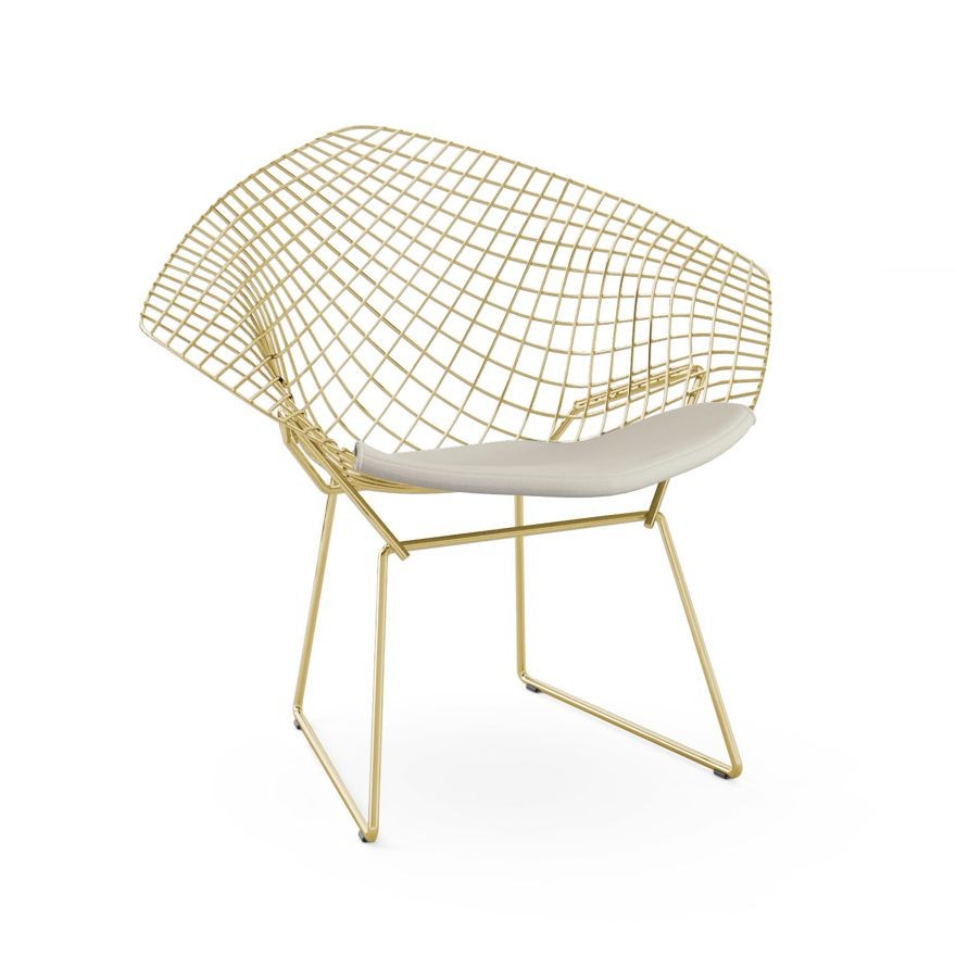Knoll Bertoia Diamond Chair - Gold - Haze, Ash--23