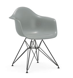 Vitra DAR Eames Plastic Armchair - 24 hellgrau - Untergestell 30 basic dark pulverbeschichtet (glatt)--156