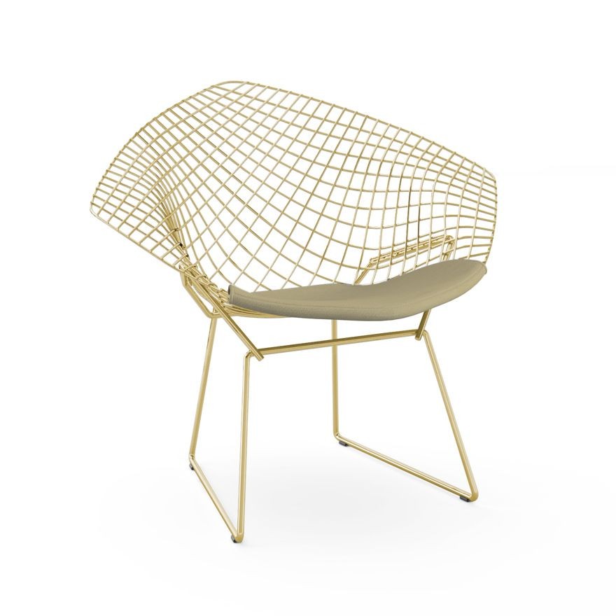 Knoll Bertoia Diamond Chair - Gold - Journey, Beach--34