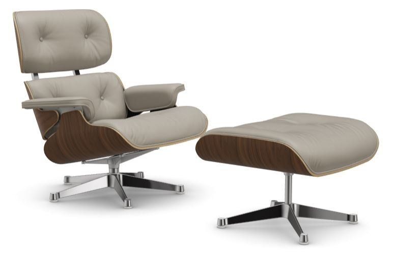 Vitra Lounge Chair & Ottoman - Premium Leder 73 ton - klassische Höhe 84 cm--4