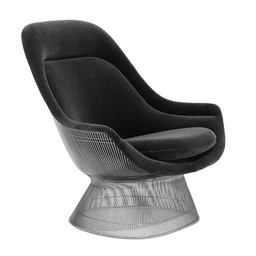 Knoll Platner Easy Chair - Knoll Velvet, Espresso--4