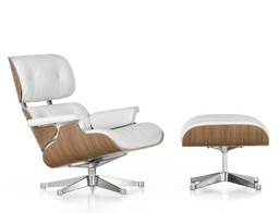 Vitra Lounge Chair & Ottoman white--7