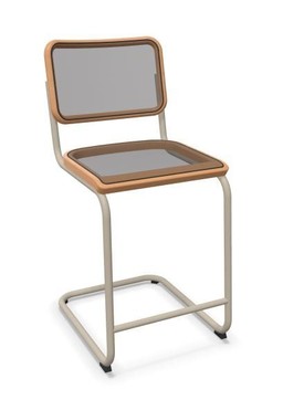 Thonet S 32 NHT | Thekenhocker- Gestell warmgrau (TS 3005) lackiert--12