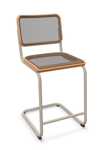 Thonet S 32 NHT | Thekenhocker- Gestell warmgrau (TS 3005) lackiert--12