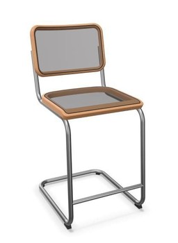 Thonet S 32 NHT | Thekenhocker- Gestell Buche kirschbaum (TP 44) gebeizt--13