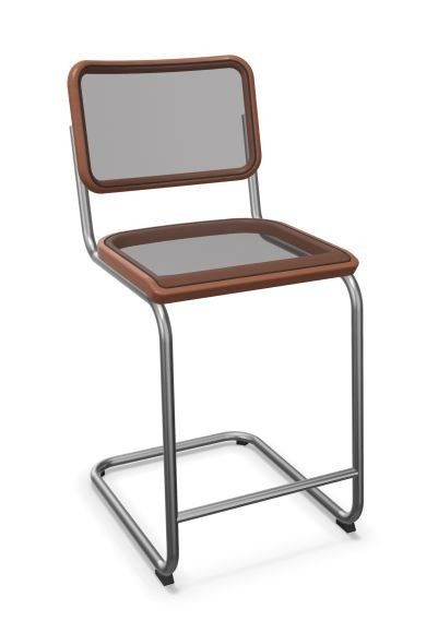 Thonet S 32 NHT | Thekenhocker- Buche kirschbaum (TP 44) gebeizt--5