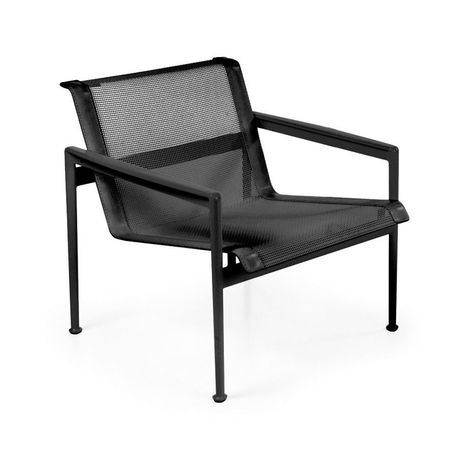 Knoll 1966 Lounge Chair - Onyx with Onyx Mesh & Strap--0