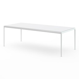 Knoll 1966 Dining Table - Rectangle, 90" x 38" - Porcelain, White--1