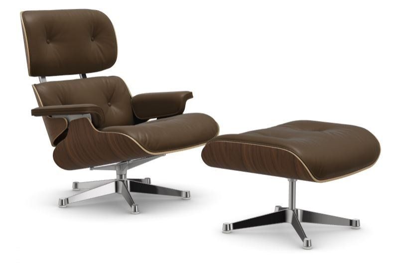 Vitra Lounge Chair & Ottoman - Premium Leder 74 olive - neue Höhe 89cm--5