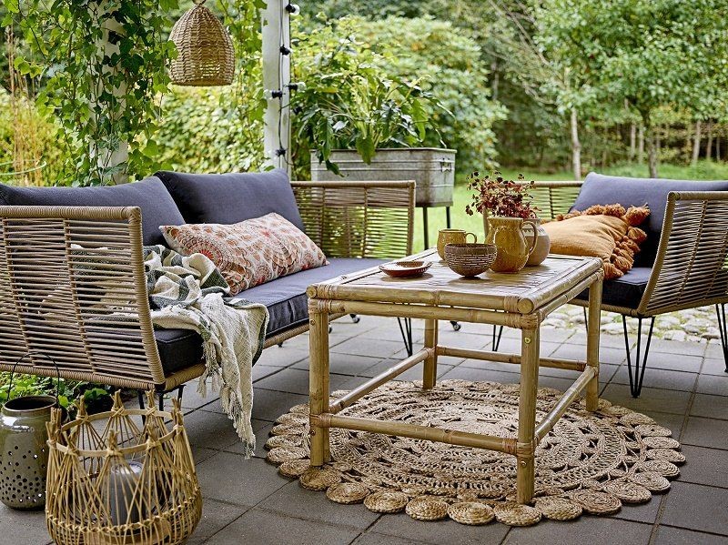 Bloomingville Mundo Lounge Chair Brown Metal--5