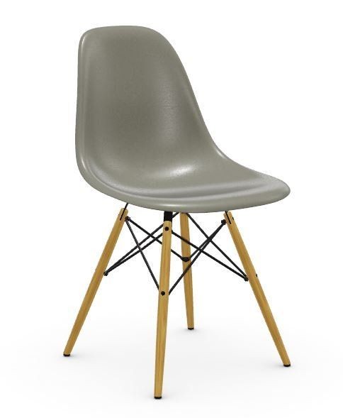 Vitra Eames Fiberglass Side Chair DSW Stuhl  -  Sitzschale: 06 Eames Raw Umber--7