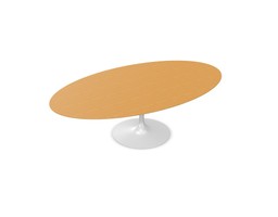 Knoll International Saarinen Tisch Oval - Eiche Natur --8