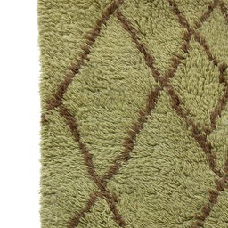 Hk Living Olive Woolen Rug Brown Zigzag 180X280--2