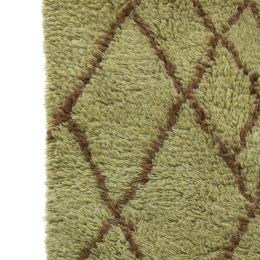 Hk Living Olive Woolen Rug Brown Zigzag 180X280--2