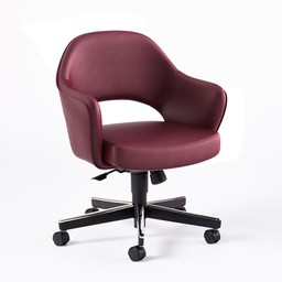 Knoll Saarinen Executive Arm Chair with Swivel Base - Sabrina, Portofino--6