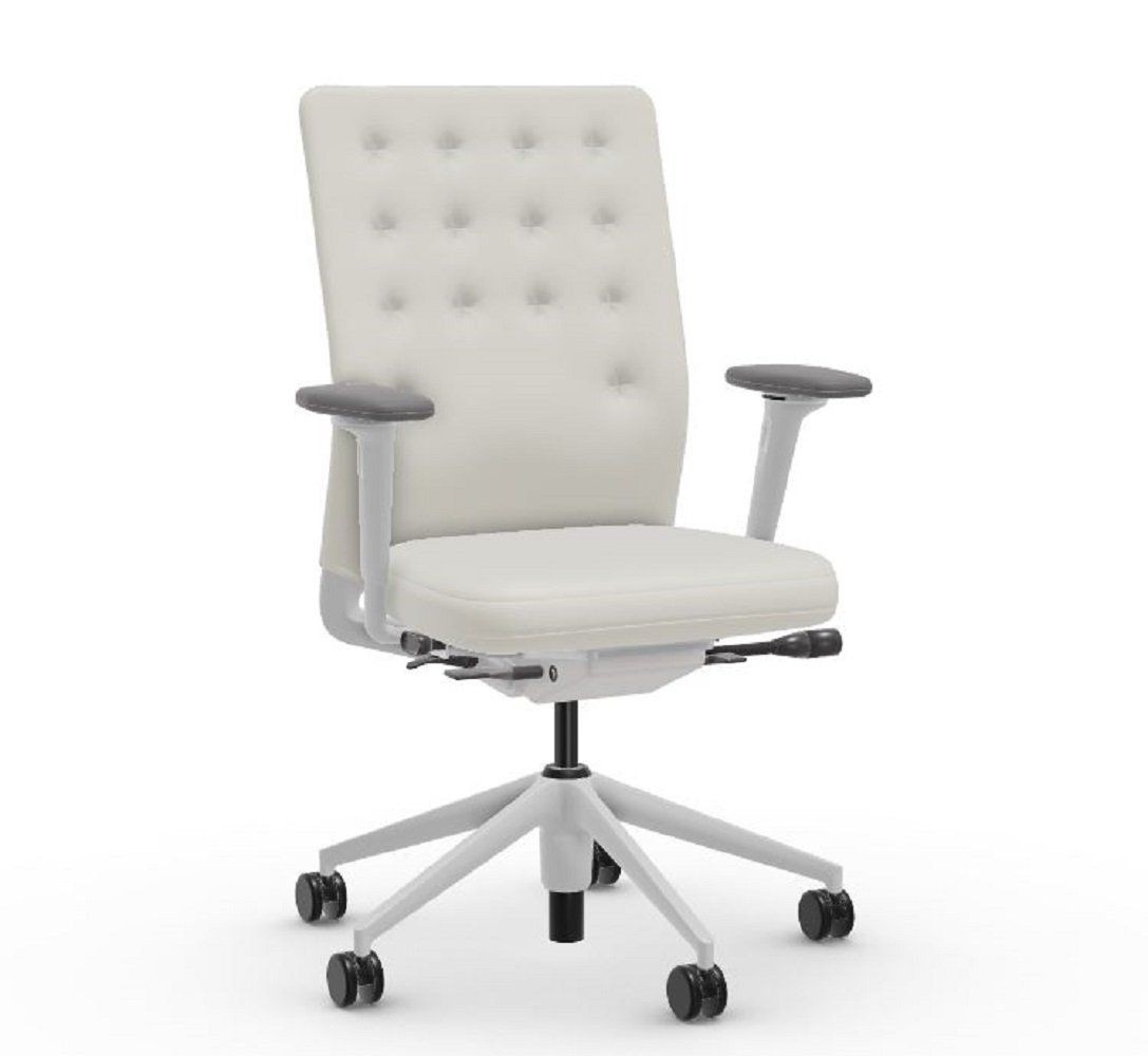 VITRA ID CHAIR - ID TRIM LEDER - Rahmenfarbe,  53 soft grey - Bezugsfarbe, Leder  snow--38