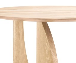 Ethnicraft Oak Geometric Side Table--1
