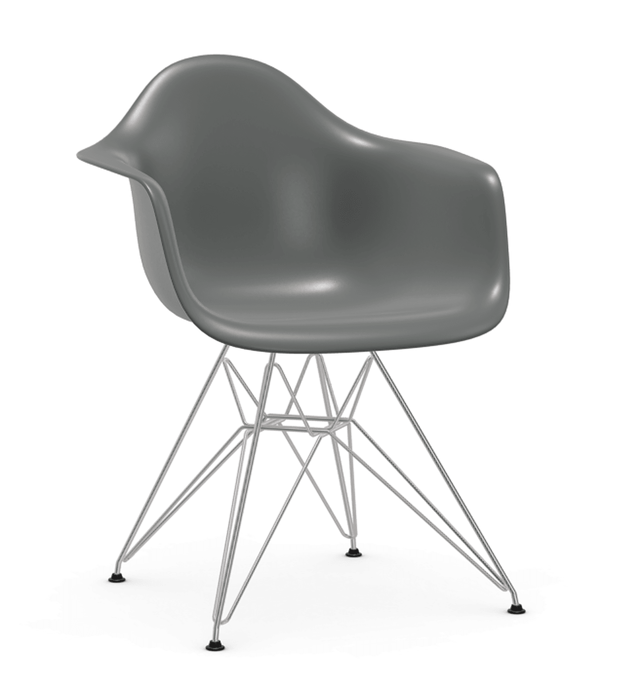 Vitra DAR Eames Plastic Armchair - 56 granitgrau - Untergestell 01 glanzchrom--41