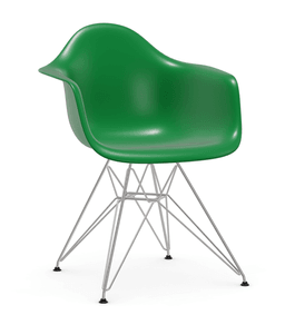 Vitra DAR Eames Plastic Armchair - 42 grün - Untergestell 01 glanzchrom--46