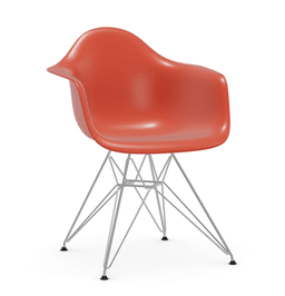 Vitra DAR Eames Plastic Armchair - 03 poppy red - Untergestell 01 glanzchrom--25