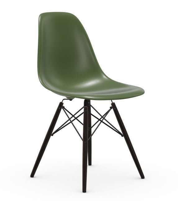 Vitra DSW Eames Plastic Side Chair - Untergestell Ahorn schwarz - forest--8