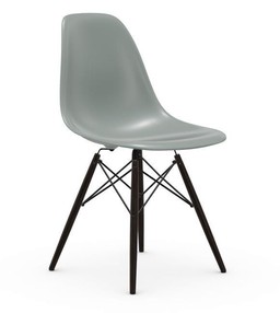 Vitra DSW Eames Plastic Side Chair - Untergestell Ahorn schwarz - hellgrau--6
