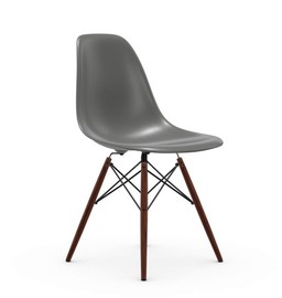 Vitra DSW Eames Plastic Side Chair - Untergestell Ahorn dunkel - granitgrau--8