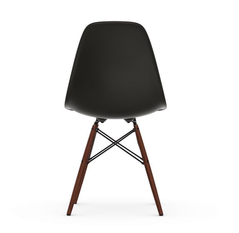 Vitra DSW Eames Plastic Side Chair - Untergestell Ahorn dunkel - schwarz--2