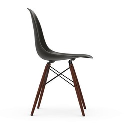 Vitra DSW Eames Plastic Side Chair - Untergestell Ahorn dunkel - schwarz--1