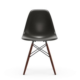 Vitra DSW Eames Plastic Side Chair - Untergestell Ahorn dunkel - schwarz--3