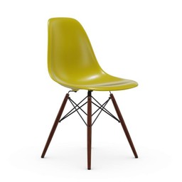 Vitra DSW Eames Plastic Side Chair - Untergestell Ahorn dunkel - senf--14