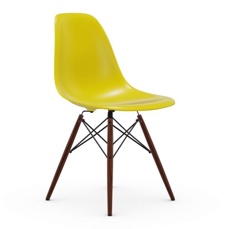 Vitra DSW Eames Plastic Side Chair - Untergestell Ahorn dunkel - sunlight--15