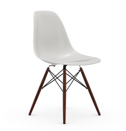 Vitra DSW Eames Plastic Side Chair - Untergestell Ahorn dunkel - weiss--4