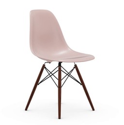 Vitra DSW Eames Plastic Side Chair - Untergestell Ahorn dunkel - zartrose--16