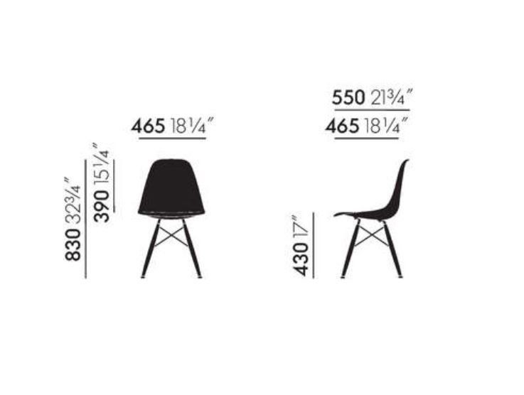 Vitra DSW Eames Plastic Side Chair - Masse--31