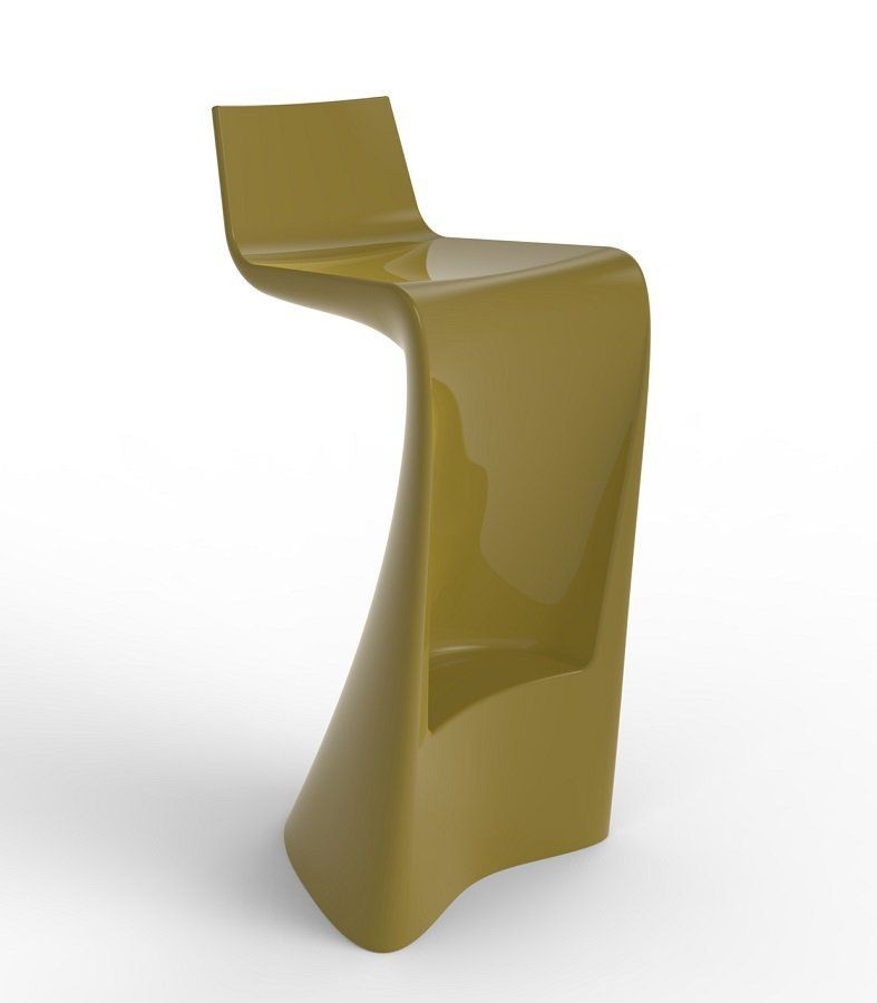 Vondom Wing Bar Stool Lacquered - Champagne--19