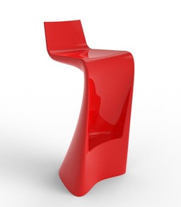 Vondom Wing Bar Stool Lacquered - Red--26