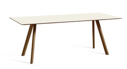 Hay CPH 30 Extendable Table - L200 X W90 X H74 CM - water based lacquered walnut off white linoleum--9