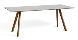 Hay CPH 30 Extendable Table - L200 X W90 X H74 CM - water based lacquered walnut pebble grey linoleum--6
