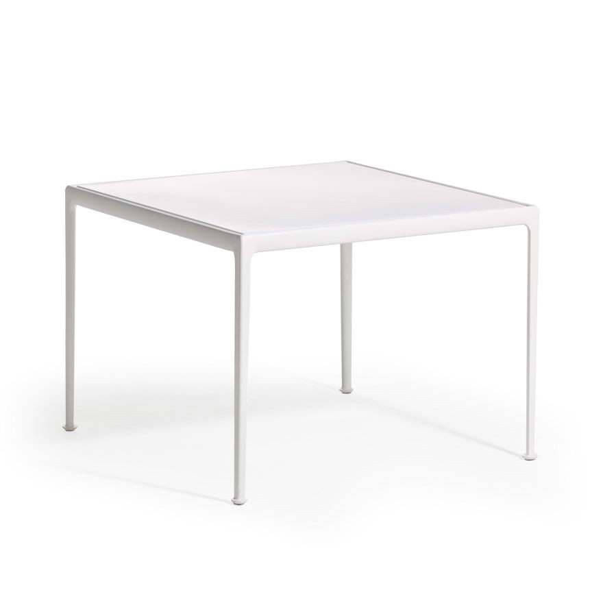 Knoll 1966 Dining Table - Square, 38" x 38" - Porcelain, White - White--0